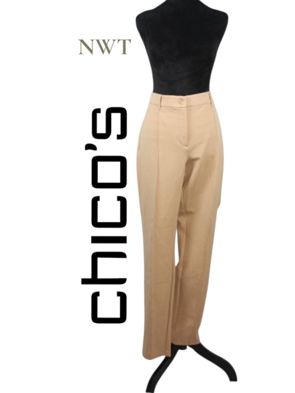 NWT Chico's 'So Slimming' Slim Leg Elyse Camel Size 2.5